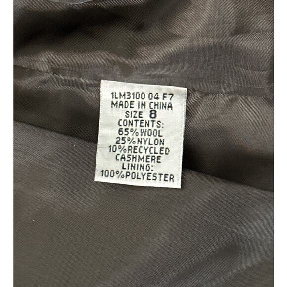 Harve Benard Vintage Coat Blazer Wool Cashmere Brown Size 8 Old Money Luxury - Picture 13 of 14